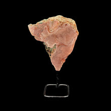 Load image into Gallery viewer, Front Polished Side Of Pink Amethyst On A Stand
