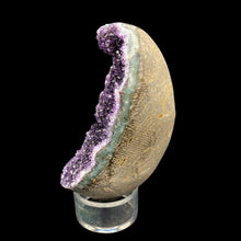 Load image into Gallery viewer, Side View Of Amethyst Geode Egg

