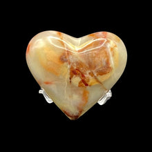 Load image into Gallery viewer, Front Side Of Onyx And Calcite Heart Stone
