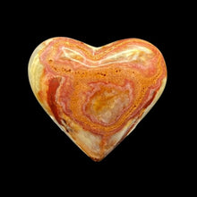 Load image into Gallery viewer, Back Side Of Onyx And Calcite Heart Stone

