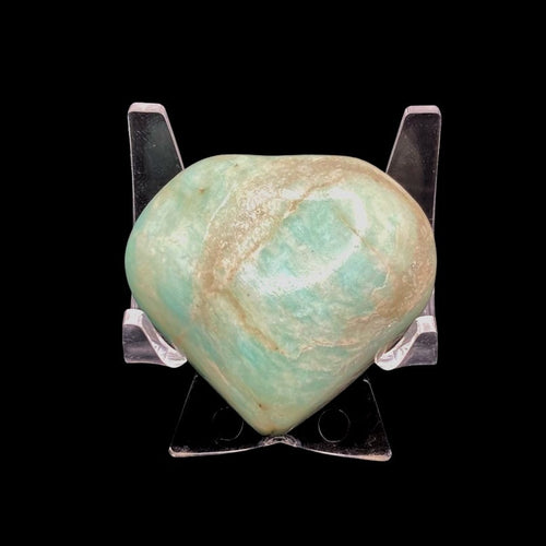 Front Side Of Amazonite Heart Stone