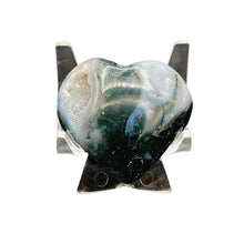 Load image into Gallery viewer, Front Side Of Moss Agate Heart
