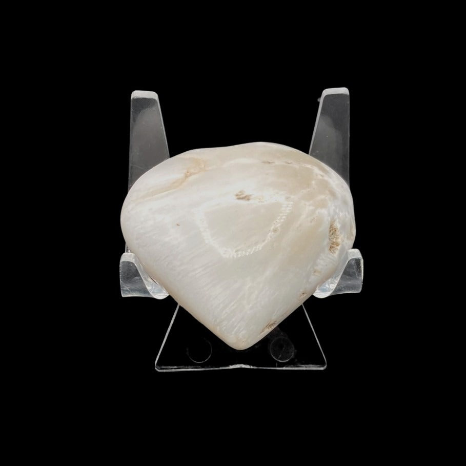 Front Side Of Scolecite Heart Stone