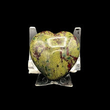 Load image into Gallery viewer, Front Side Of Dragon Bloodstone Heart
