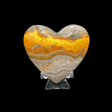 Load image into Gallery viewer, Front Side Of Bumble Bee Jasper Heart
