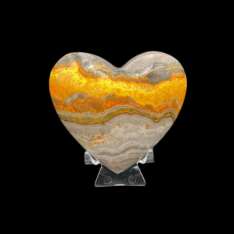 Front Side Of Bumble Bee Jasper Heart
