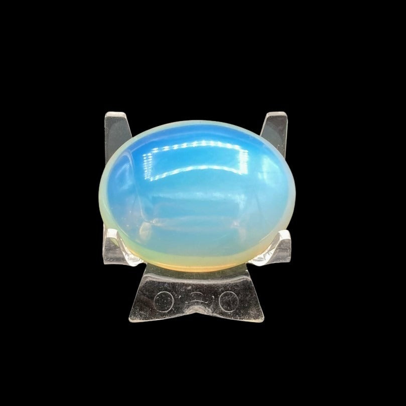 Front Side Of Opalite Palm Stone