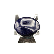 Load image into Gallery viewer, Polished Blue Gold Stone Palm Stone Oval
