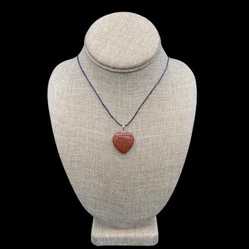 Heart Shaped Goldstone Necklace