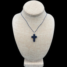 Load image into Gallery viewer, Lava Rock Cross Necklace
