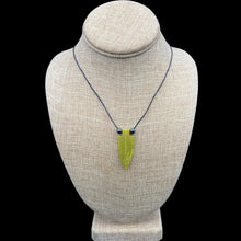 Load image into Gallery viewer, Olive Jade Pull String Necklace
