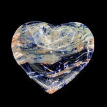 Load image into Gallery viewer, Top View Of Sodalite Heart Bowl
