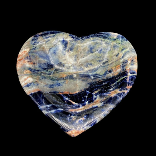 Top View Of Sodalite Heart Bowl