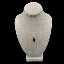 Load image into Gallery viewer, Shungite Pendant Necklace On Sterling Silver Box Chain
