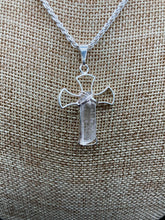 Load image into Gallery viewer, Close Up Of Wire Quartz Cross
