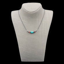 Load image into Gallery viewer, Turquoise Chain Link Necklace
