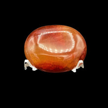 Load image into Gallery viewer, Polished And Cut Carnelian Palm Stone Crystal
