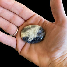 Load image into Gallery viewer, Front Side Of Sodalite Palm Stone
