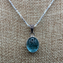 Load image into Gallery viewer, Close Up Of Aquamarine Pendant
