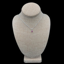 Load image into Gallery viewer, Sterling Silver Ruby Necklace
