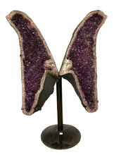 Load image into Gallery viewer, Large Amethyst Crystal Butterfly Dispaly Piece

