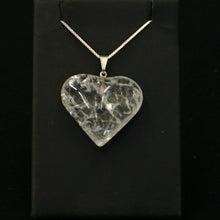 Load image into Gallery viewer, Beautiful Crackle Quartz Heart Necklace Gift Idea
