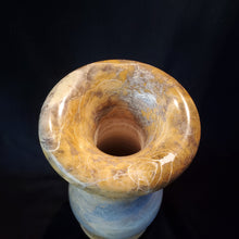 Load image into Gallery viewer, Top View Peacock Marble Vase
