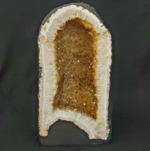 Load image into Gallery viewer, Citrine Cathedral Enhance Geode front view
