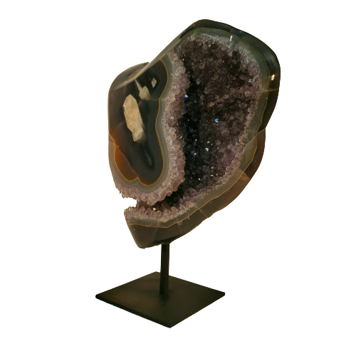 Amethyst Sculpture on Stand Right side