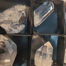 Load image into Gallery viewer, Close up Tray of 24 Quartz Crystal Points
