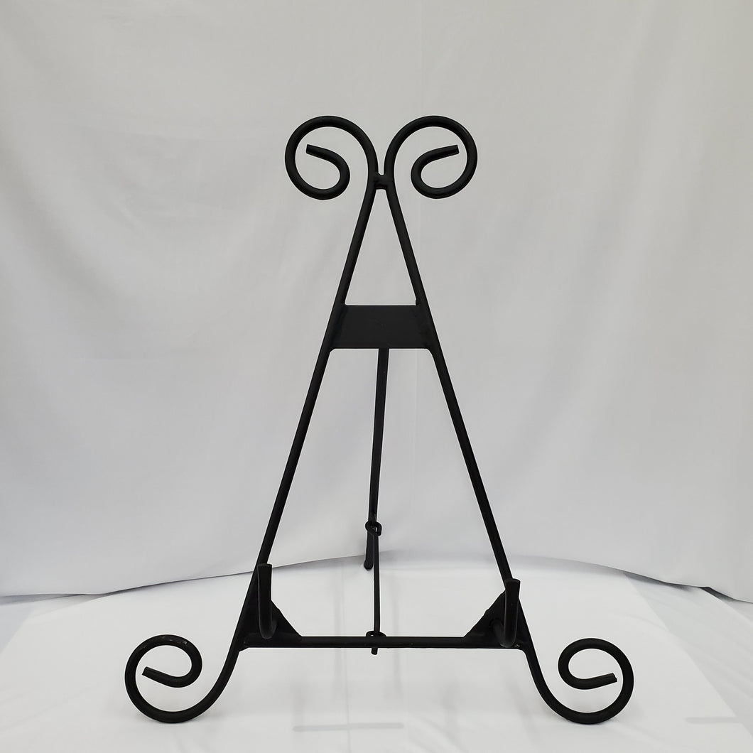 Black Iron Mineral Display Stand