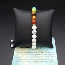 Load image into Gallery viewer, Howlite 7 chakra bracelet
