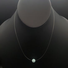 Load image into Gallery viewer, 6 mm genuine Larimar bead necklace 
