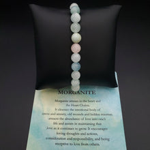 Load image into Gallery viewer, Morganite Stretch Gemstone Bracelets 

