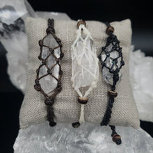 Load image into Gallery viewer, Bracelet Macrame Weave Bracelet with Arkansas Quartz Crystal
