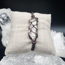 Load image into Gallery viewer, Bracelet Macrame Weave Bracelet with Arkansas Quartz Crystal
