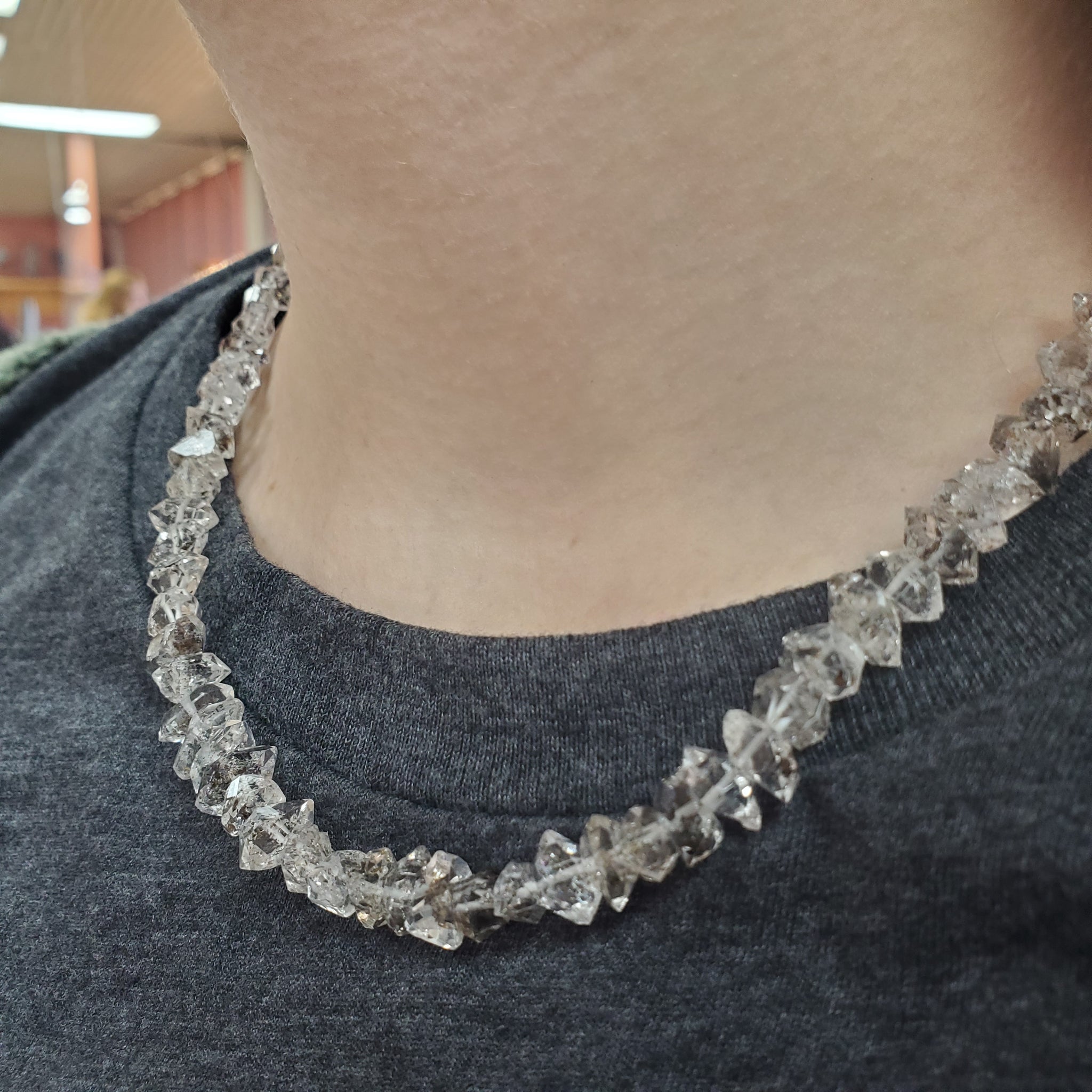 Single Herkimer Diamond Necklace | Mysite