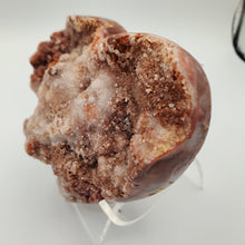 Load image into Gallery viewer, Pink Amethyst Druzy Heart Side

