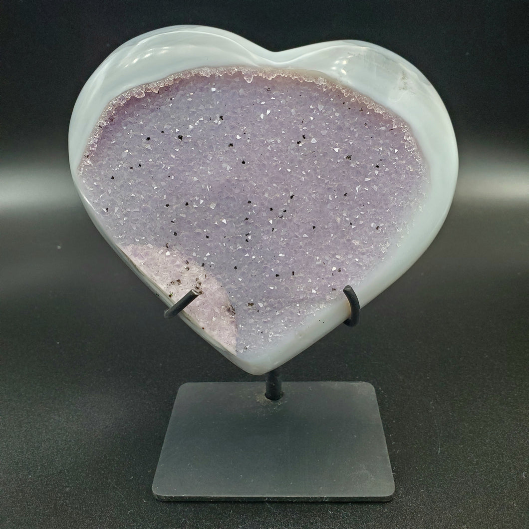 Druzy Heart with stand