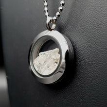 Load image into Gallery viewer, Side View Stainless Locket With Quartz Chips
