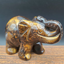 Load image into Gallery viewer, Tiger&#39;s Eye Elephant 2 inch
