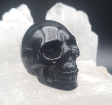 Load image into Gallery viewer, Obsidian Carved Stone Skull

