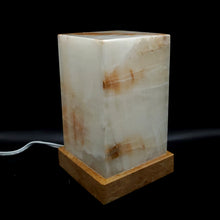 Load image into Gallery viewer, 8.25 inch tall onyx lamp
