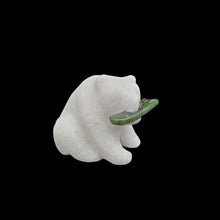 Load image into Gallery viewer, Star Marble Polar Bear Jade Fish Figurine
