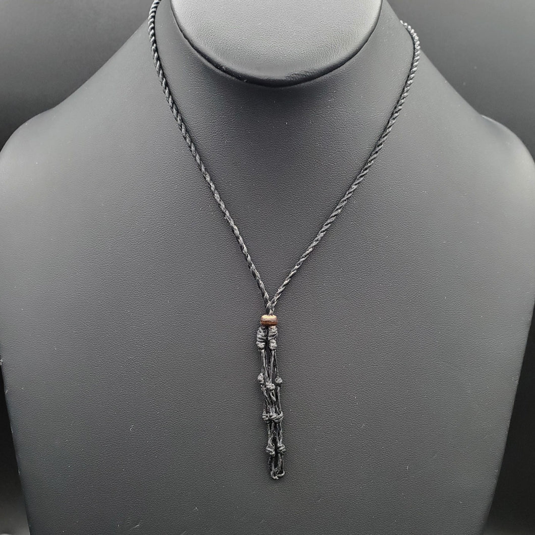 Black String Cage Necklace