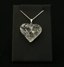 Load image into Gallery viewer, Crackle Quartz Heart Necklace
