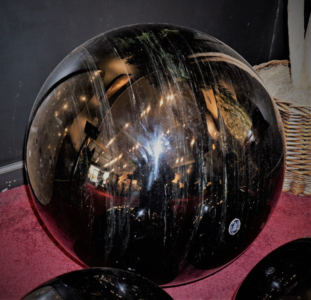 Extra Large 23 Inch Obsidian Golden Sheen Sphere Luxury Home Decor