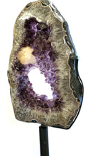Load image into Gallery viewer, Statement Interior Design Piece Large Amethyst Geode Slice On Stand
