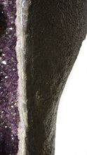 Load image into Gallery viewer, Amethyst Druzy Crystal Side View Of Polished Edge
