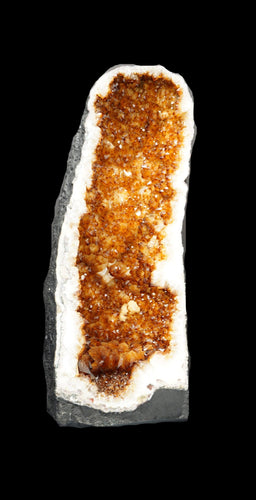 Amber, Brown, Orange Crystal Citrine Geode